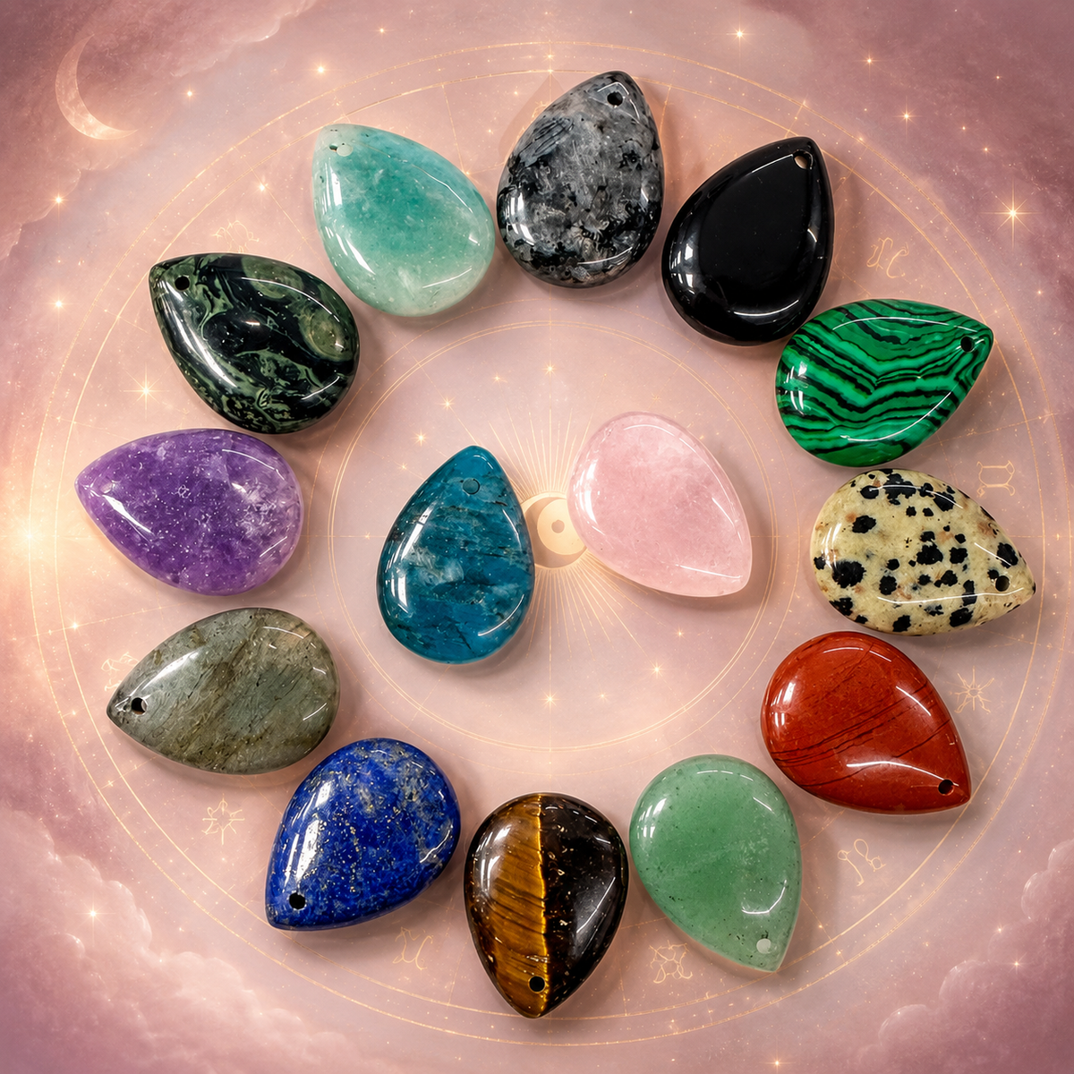 Pendantifs Pierres Naturelles Cosmiques