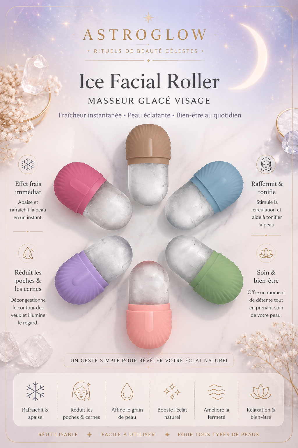 Ice Rollers Glacés Célestes