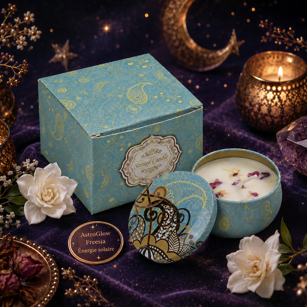 Bougie Céleste — Freesia · Énergie Florale