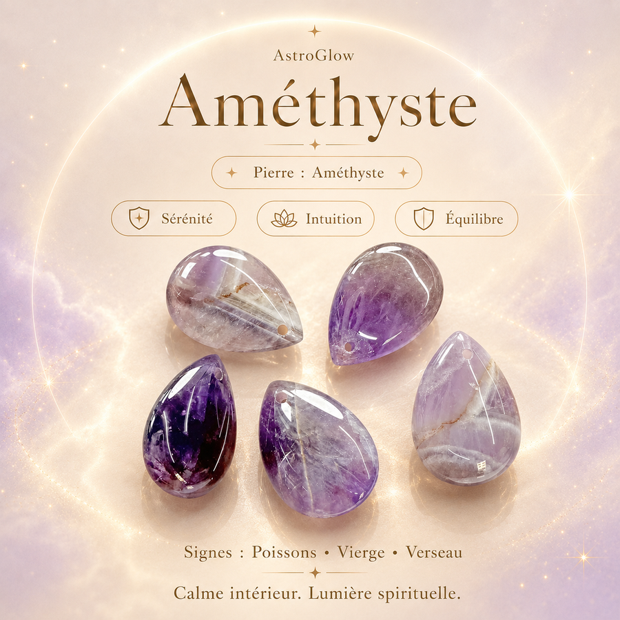Pierre Améthyste — Sérénité & Lumière Spirituelle