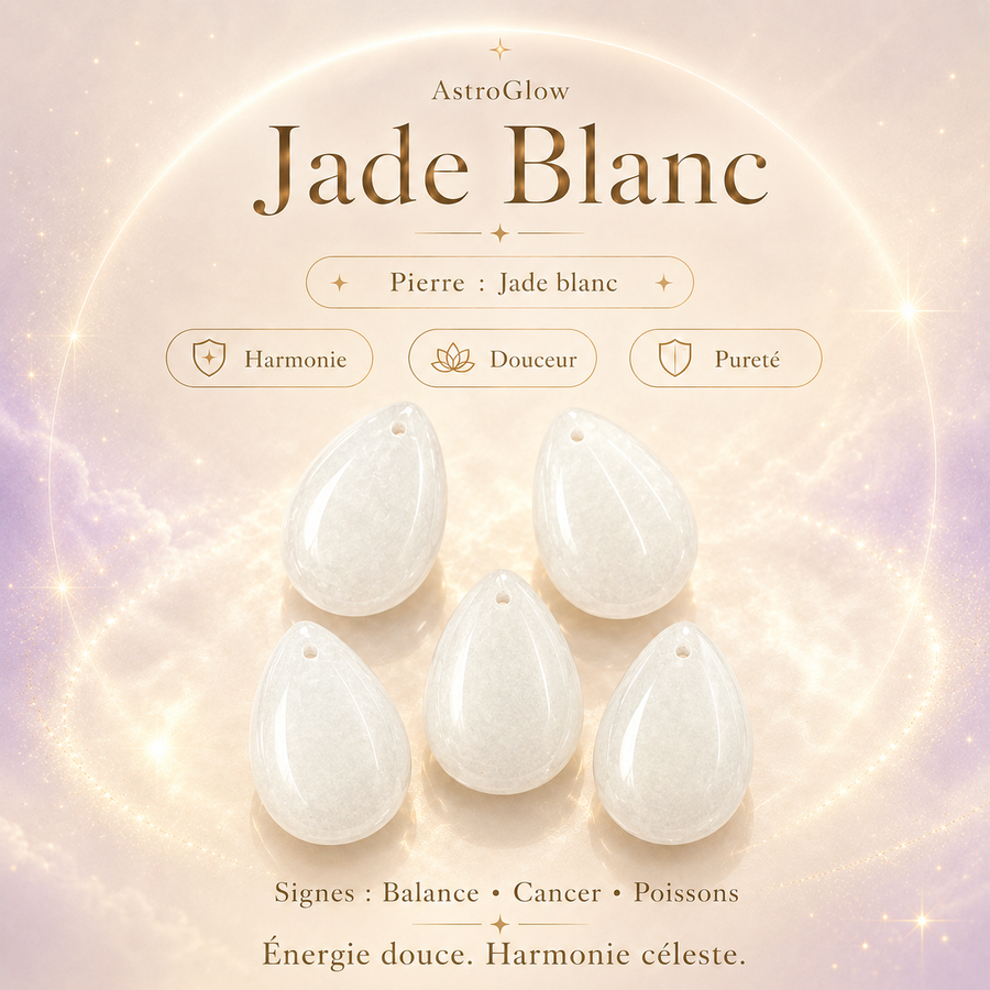 Pierre Jade Blanc — Harmonie, Douceur & Pureté Céleste