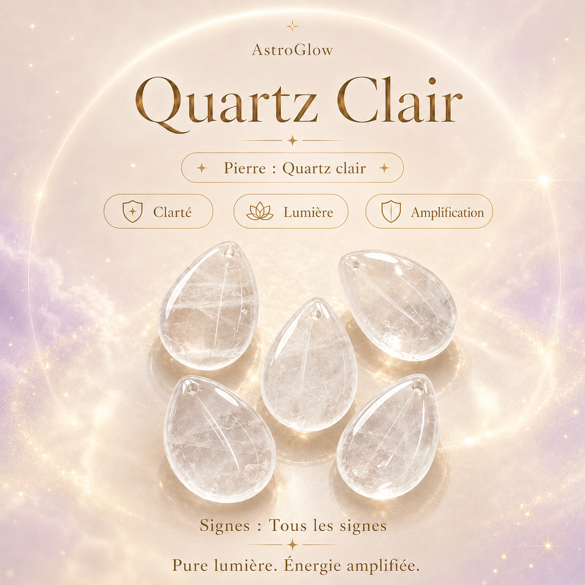 Pierre Onyx Noir AstroGlow — Protection, Ancrage, Force