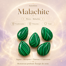 Pierre Malachite — Transformation, Protection & Énergie du Cœur