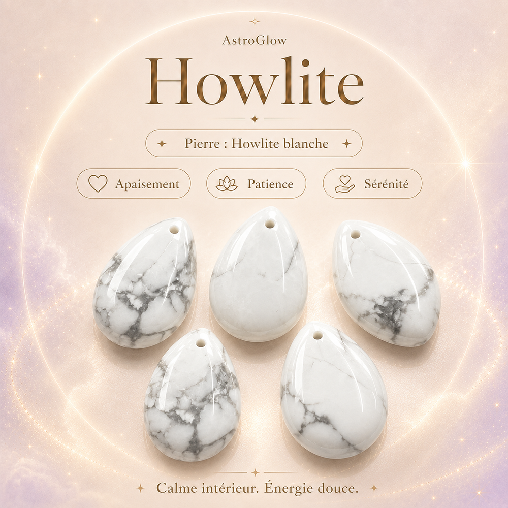 Pierre Howlite — Apaisement & Énergie Douce