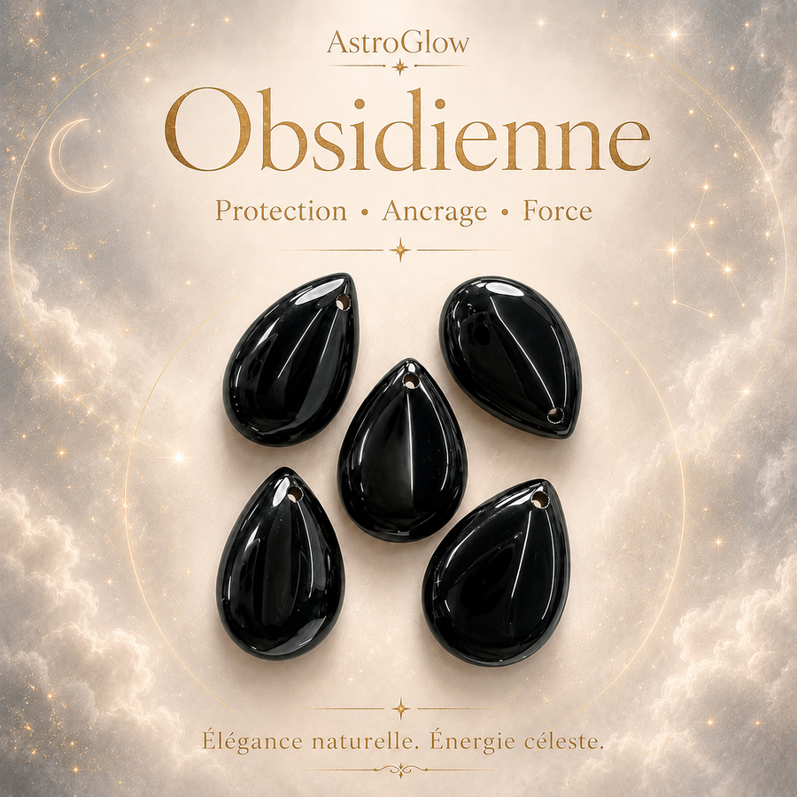 Pierre Obsidienne Noire — Protection, Ancrage & Force Intérieure