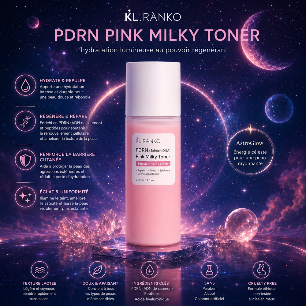 PDRN Pink Milky Toner KL.Ranko - AstroGlow