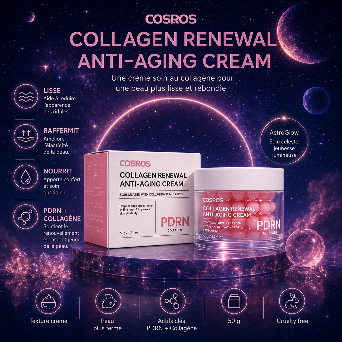 Collagen Renewal Anti-Aging Cream Cosros - AstroGlow