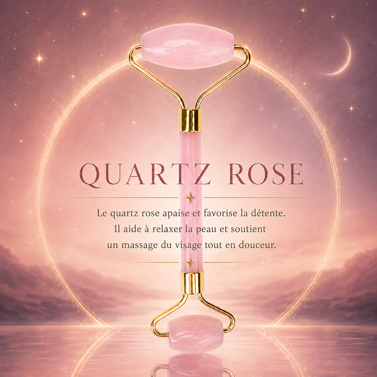 Roller Quartz Rose – AstroGlow Massage Douceur