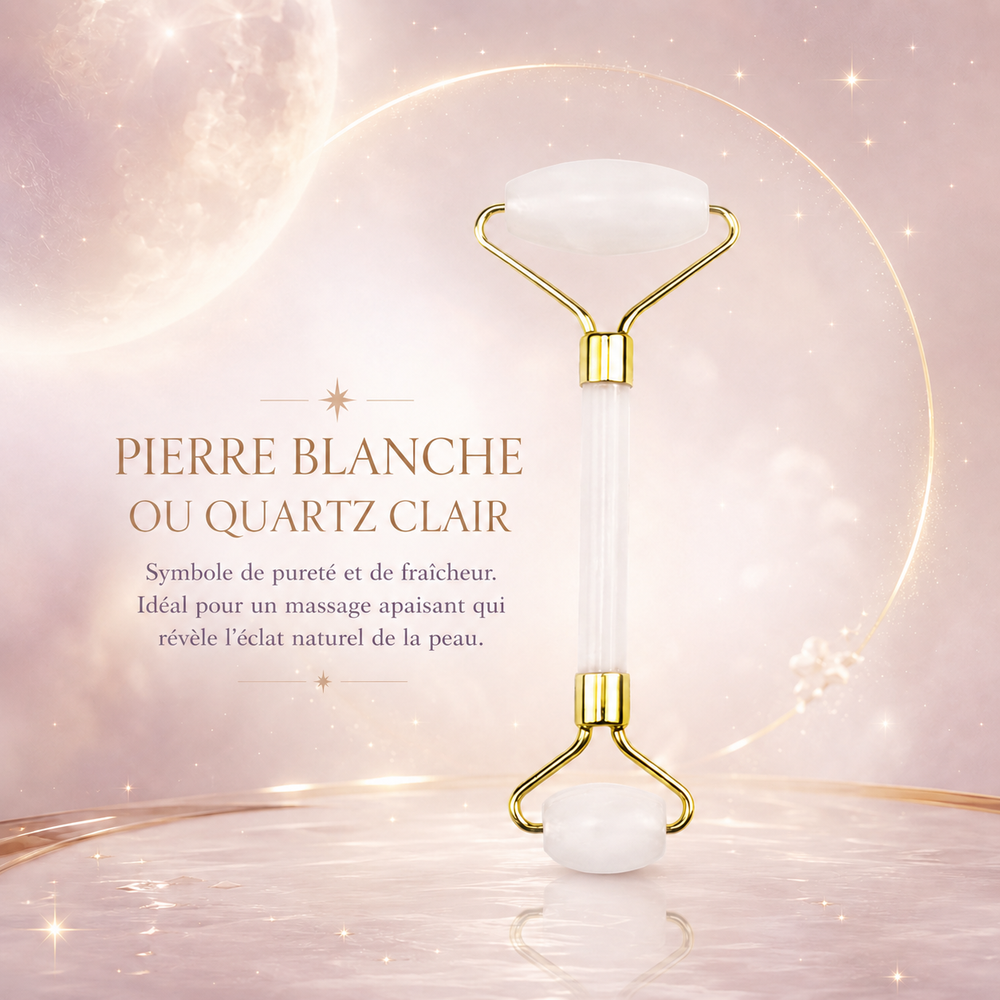 Roller Pierre Blanche Quartz Clair – AstroGlow