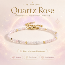Bracelet Quartz Rose — Amour, Tendresse & Éclat