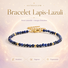 Bracelet Lapis-Lazuli — Intuition, Sagesse & Expression