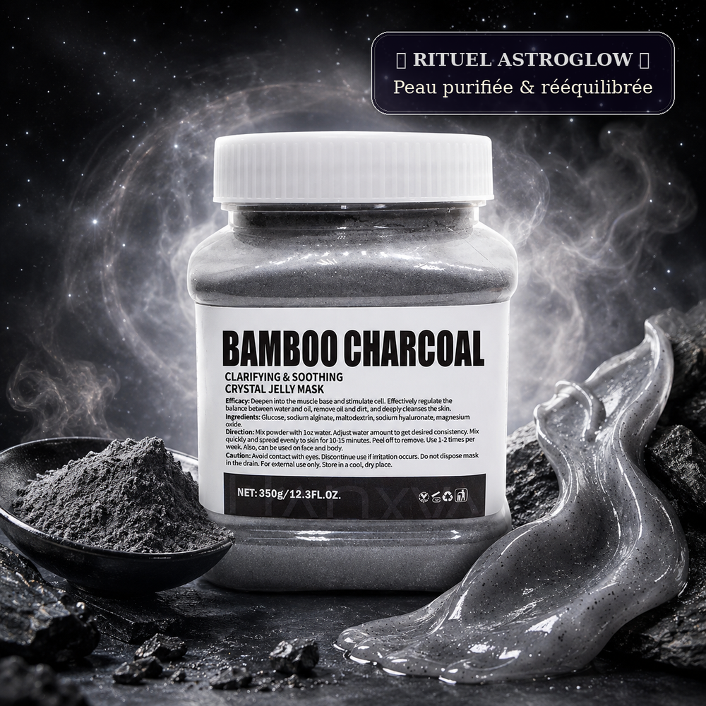 Masque Crystal Jelly Charbon de Bambou — Peau Purifiée & Rééquilibrée